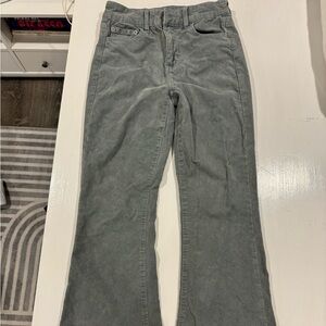American Eagle blue gray corduroys flare